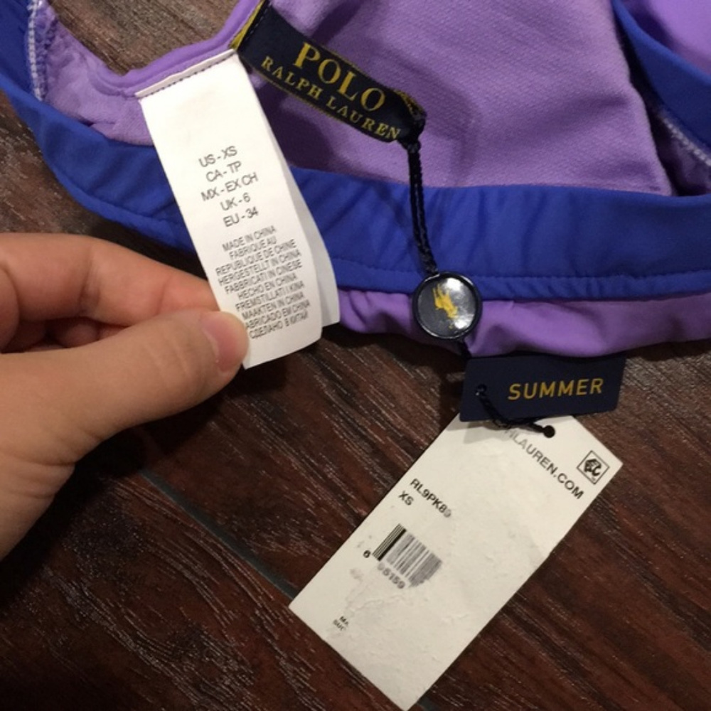 SOLD Solids Cutout Racerback Bikini swim - Picture 3 of 7